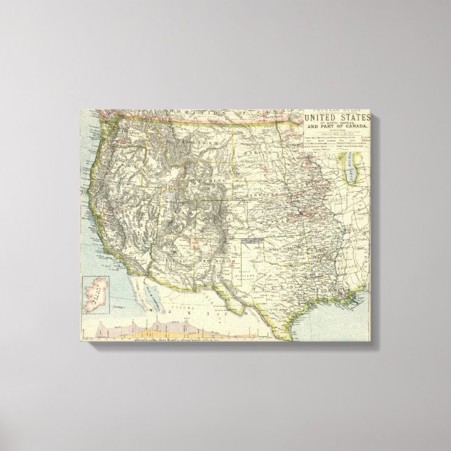 US-Western Leinwanddruck (Vorderseite)