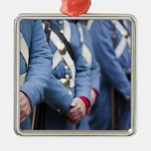 US zivile Krieg-Ära Marinesoldaten, Militär Silbernes Ornament