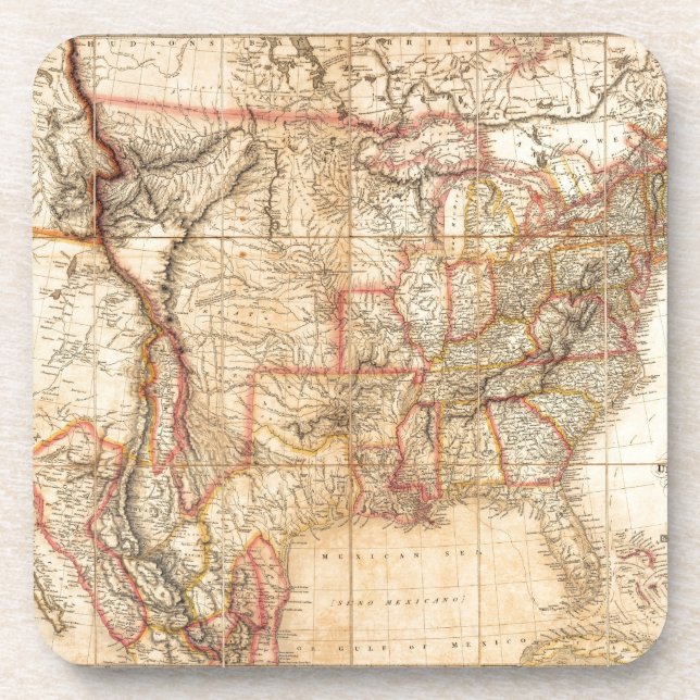 USA 12 GETRÄNKEUNTERSETZER (Vorderseite)