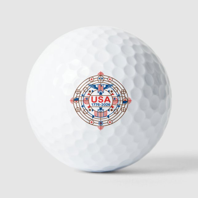 USA 1776-2026 GOLFBALL (Vorderseite)