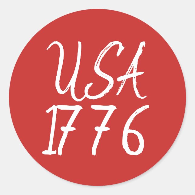 USA 1776 Aufkleber (Vorderseite)