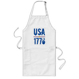 USA 1776 Patriotic Lange Schürze