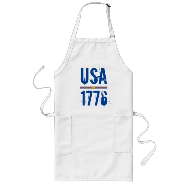 USA 1776 Patriotic Lange Schürze (Vorne)