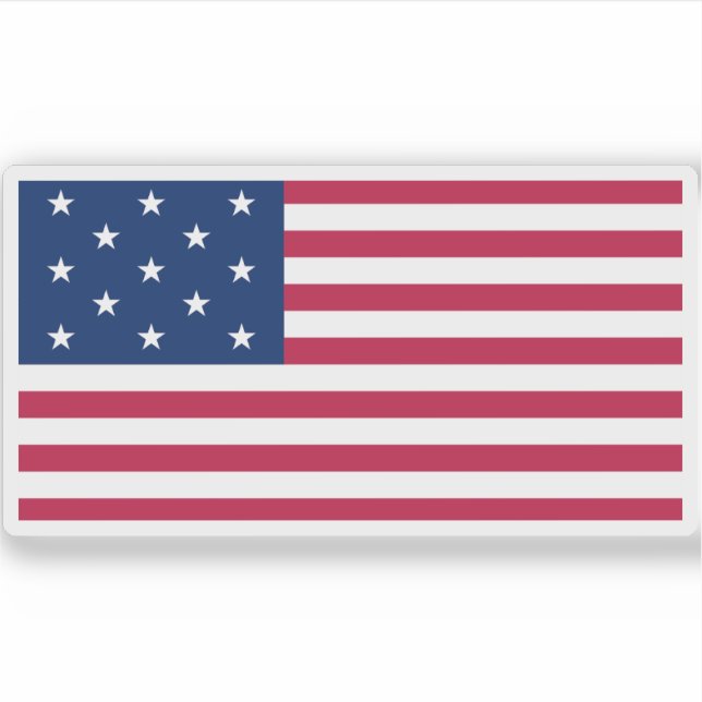 USA (1777-1795) AUFKLEBER (Vorderseite)