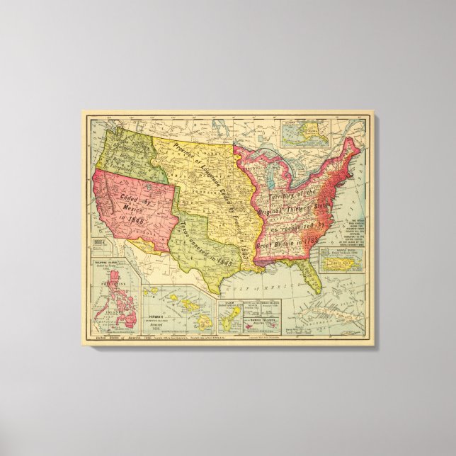 USA, 1900 LEINWANDDRUCK (Vorderseite)