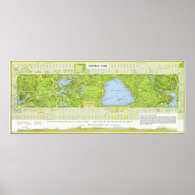 " USA: 1994/heute NYC - CENTRAL PARK detaillierte  Poster (Vorne)