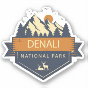 " USA: 2020/heute Alaska - Nationalpark DENALI Aufkleber