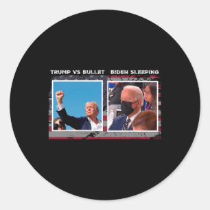 Usa 2024 Wahlkampf trump Vs Kugel  Runder Aufkleber