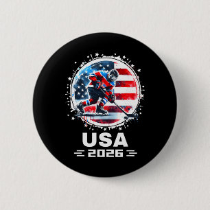 USA 2026 Hockey-Shirt für Männer Frauen Kinder Hoc Button