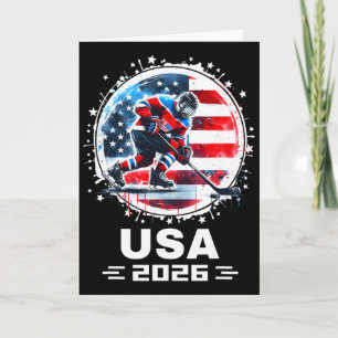 USA 2026 Hockey-Shirt für Männer Frauen Kinder Hoc Karte