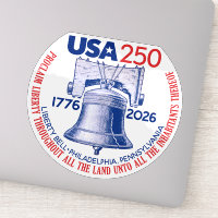 USA 250 - 1776-2026 - Freiheitsglocke Rot Weiß Bla