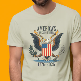 USA 250 - 1776-2026 - Vintage Adler Wappen T-Shirt