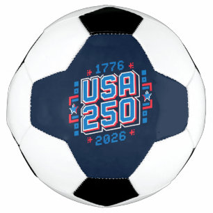 USA 250 - 1776 bis 2026 Pixel Art Fußball