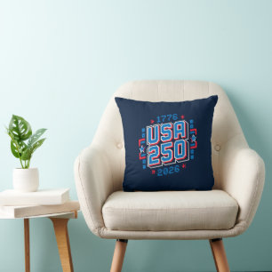 USA 250 - 1776 bis 2026 Pixel Art Kissen