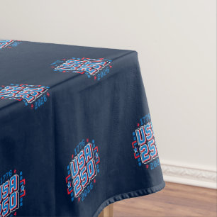 USA 250 - 1776 bis 2026 Pixel Art Tischdecke