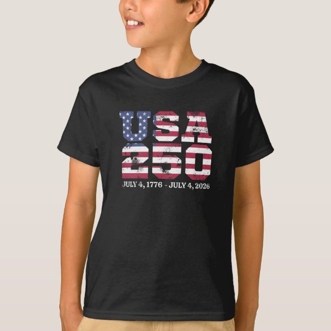 USA 250 4. Juli T-Shirt (Vorderseite)