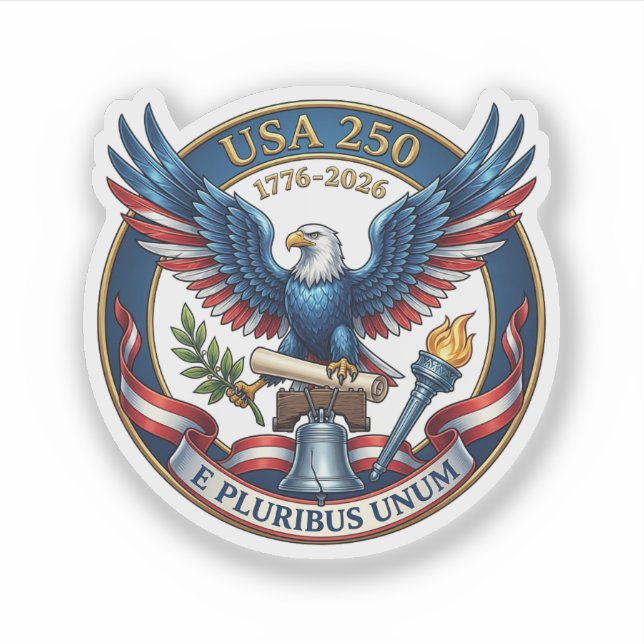 USA 250 Adler Aufkleber (Vorderseite)