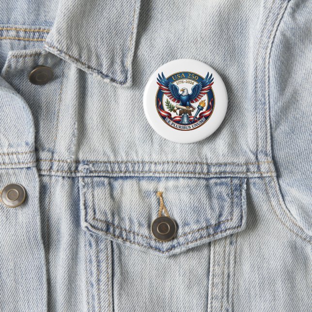 USA 250 Adler Button (Beispiel)