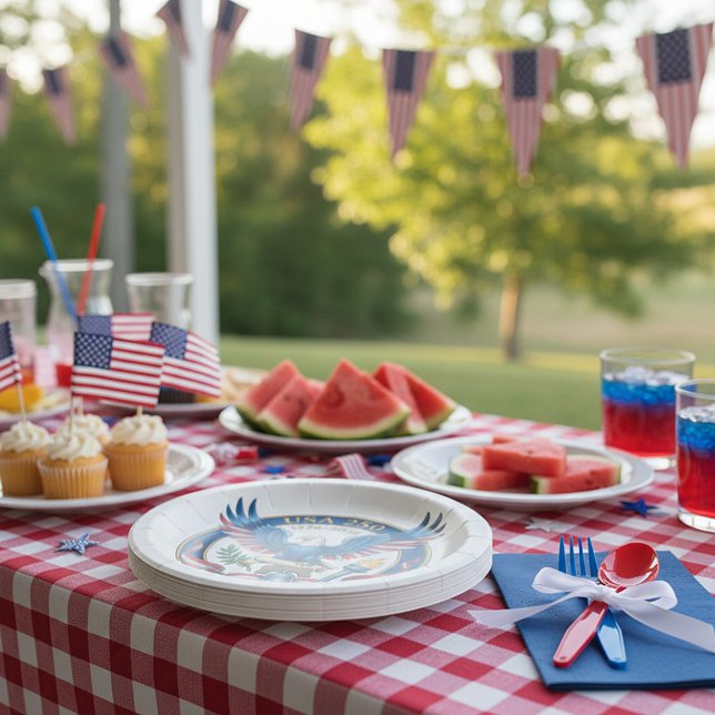 USA 250 Adler Pappteller (Von Creator hochgeladen)