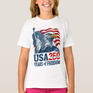 USA 250 America's Semiquincentenl Liberty & Adler T-Shirt