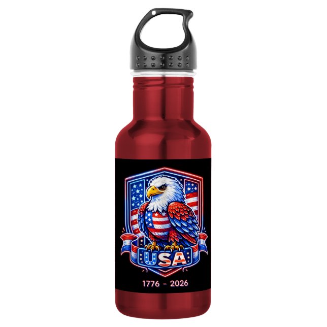 USA 250 EDELSTAHLFLASCHE (Vorderseite)