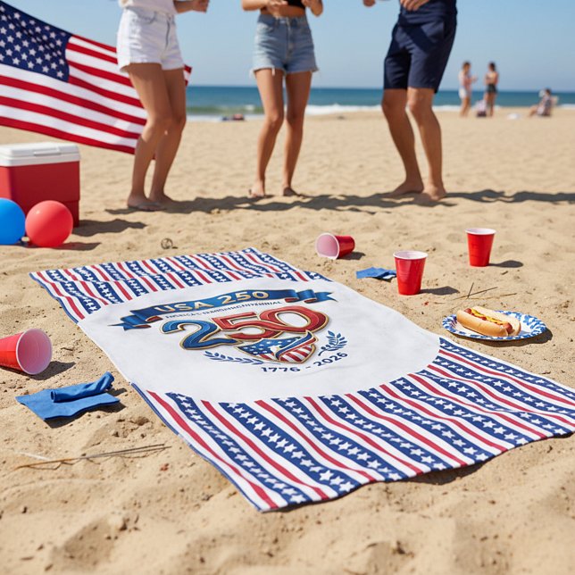 USA 250-Feier Strandtuch (Von Creator hochgeladen)