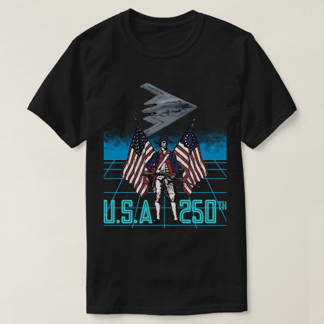 USA 250. Geburtstag T-Shirt (Design vorne)