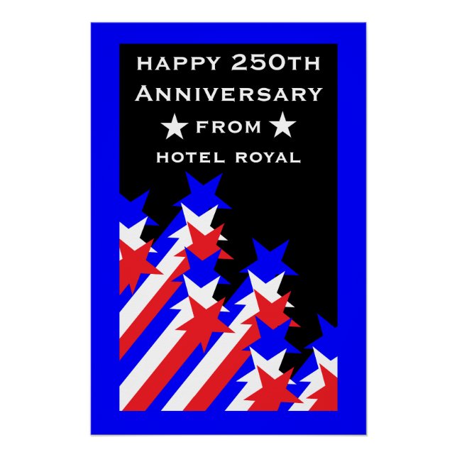 USA 250. Geburtstagsfeier und Geschäft Poster (Vorderseite)