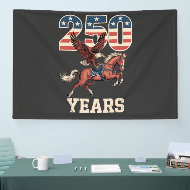 USA 250-Jahr-Feier Banner (Messe)
