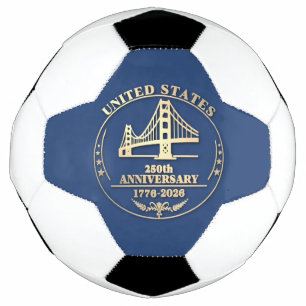 USA 250-Jahr-Jubiläum Golden Gate Gold-Design Fußball