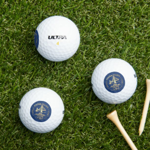 USA 250-Jahr-Jubiläum Golden Gate Gold Design Golfball