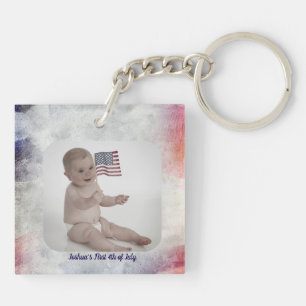 USA 250-Jahr-Jubiläum Individuelles Baby-Schlüssel Schlüsselanhänger