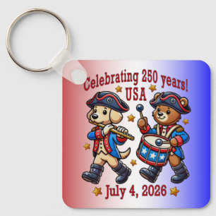 USA 250-Jahr-Jubiläums-Souvenir - Patriotisch Schlüsselanhänger