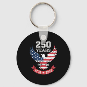 Usa 250 Jahre 1776 2026 Patriotische Adlerflagge V Schlüsselanhänger