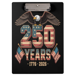 USA 250 Jahre 250. Jubiläumsflagge US Klemmbrett