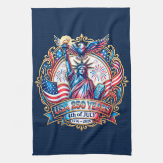 USA 250 Jahre 4. Juli 1776-2026 Geschirrtuch