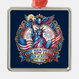 USA 250 Jahre 4. Juli 1776-2026 Ornament Aus Metall