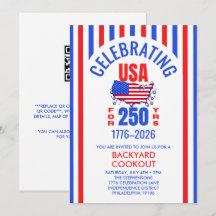 USA 250 Jahre BBQ-Grillfest am 4. Juli