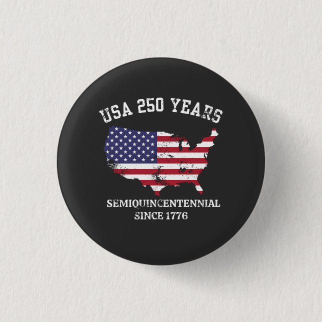 USA 250 Jahre Button (Vorderseite)