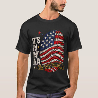 USA 250 Jahre Es ist in meiner DNA Amerikanischer  T-Shirt