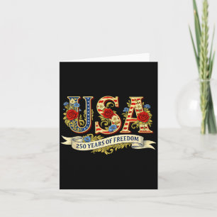USA 250 Jahre Freiheit 1776 2026 Amerika 250. Karte