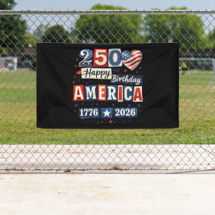 USA 250 Jahre Freiheit 1776–2026 Patriot Banner