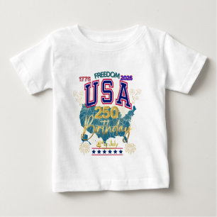 USA 250 JAHRE FREIHEIT BABY T-SHIRT