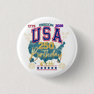USA 250 JAHRE FREIHEIT BUTTON