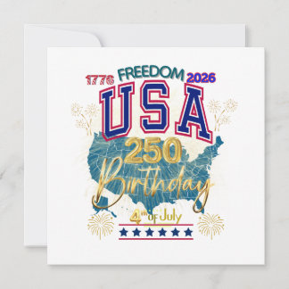 USA 250 JAHRE FREIHEIT EINLADUNG