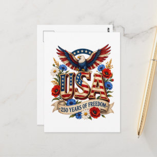 USA 250 Jahre Freiheit Postkarte