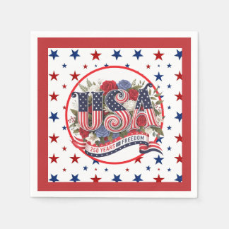 USA 250 Jahre Freiheit Serviette
