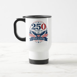 USA 250 Jahre Freiheits-Patriotischer-Adler-Design Reisebecher