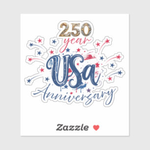 USA 250 Jahre Jubiläum Aufkleber