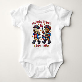 USA 250 Jahre Jubiläum Souvenir - Patriotic Baby Strampler
